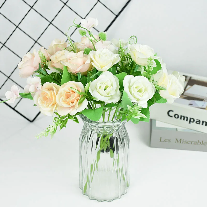 1 Bouquet Light Color Silk Rose Artificial Flowers Wedding Florals Bridal Hold White Rose Bunch Home Garden Party Decoration
1 Bouquet Light Color Silk Rose Artificial Flowers Wedding Florals Bridal Hold White Rose Bunch Home Garden Party Decoration