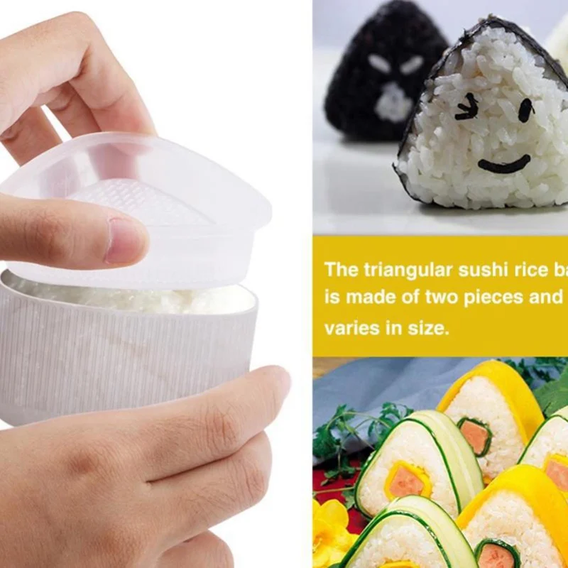 1PCS Sushi Mold Onigiri Rice Ball Bento Press Maker Mold Triangle Sushi Make Mold DIY Tools Utility Kitchen Accessories
1PCS Sushi Mold Onigiri Rice Ball Bento Press Maker Mold Triangle Sushi Make Mold DIY Tools Utility Kitchen Accessories