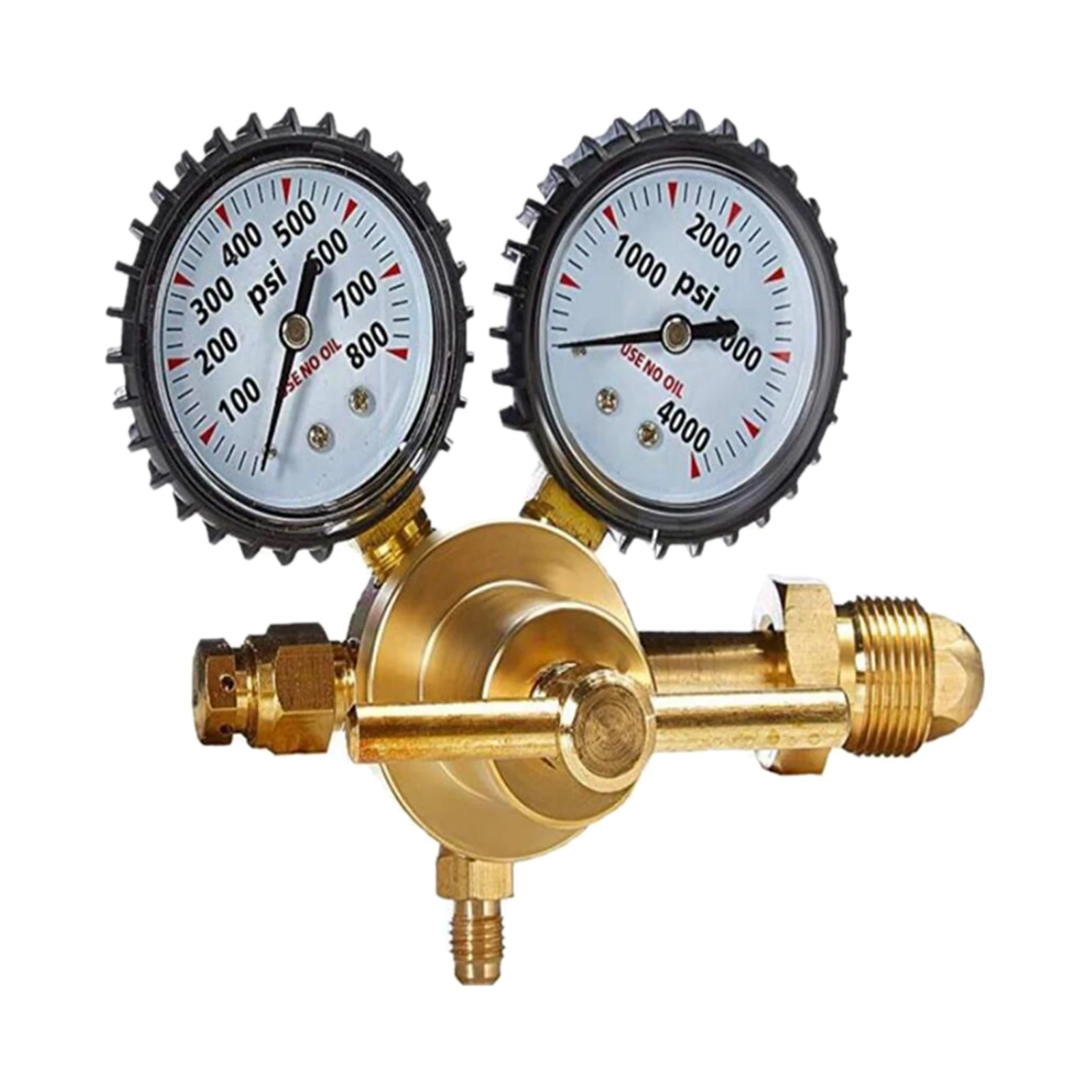 Nitrogen Regulator Gauge Pressure Equipment Brass CGA580 Inlet Connection Gauges 0-800PSI CGA580 Inlet 1/4 inch Flare Output
Nitrogen Regulator Gauge Pressure Equipment Brass CGA580 Inlet Connection Gauges 0-800PSI CGA580 Inlet 1/4 inch Flare Output