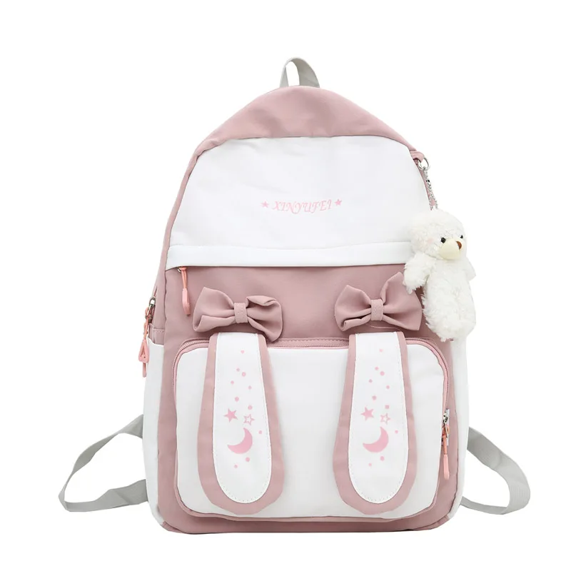 Book Bags Female Rabbit Ears Luxury Backpack School Bag Kawaii Nylon 2021 Women Cute For Teenage Girls Panelled Student
Book Bags Female Rabbit Ears Luxury Backpack School Bag Kawaii Nylon 2021 Women Cute For Teenage Girls Panelled Student