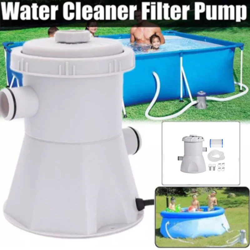 Electric UK/EU/US Plug 110-240V Swimming Pool Filter Pump Filter Kit Pool Summer Outdoor Pump Paddling Pool Water Cleaning Tool
Electric UK/EU/US Plug 110-240V Swimming Pool Filter Pump Filter Kit Pool Summer Outdoor Pump Paddling Pool Water Cleaning Tool