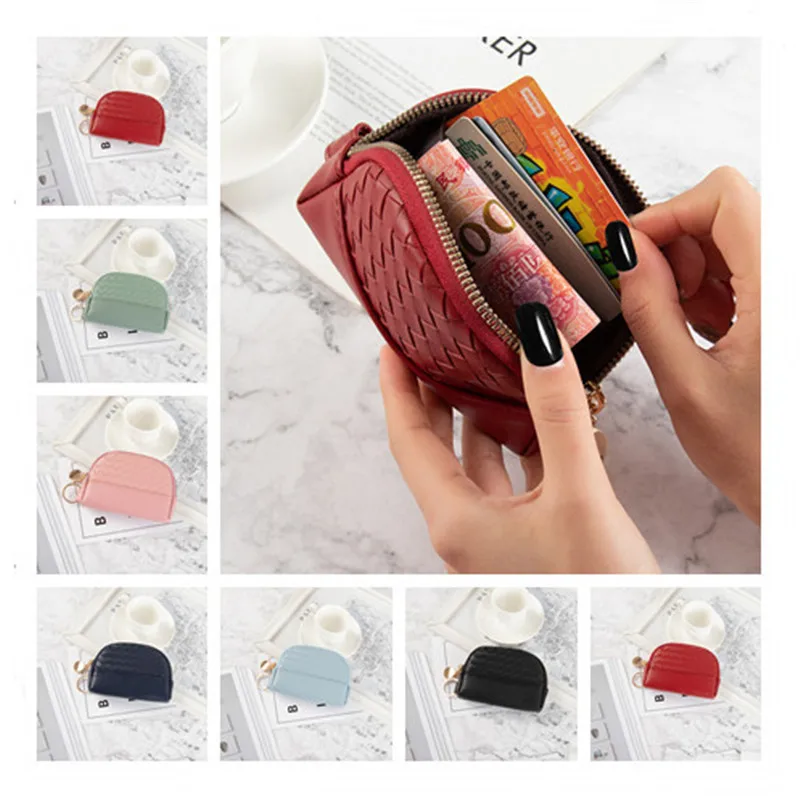 Sheepskin Handmade Weave Wallet Zipper Card Pack Women MiNi Coin Purse Genuine Leather ID Holders Women Wallets
Sheepskin Handmade Weave Wallet Zipper Card Pack Women MiNi Coin Purse Genuine Leather ID Holders Women Wallets