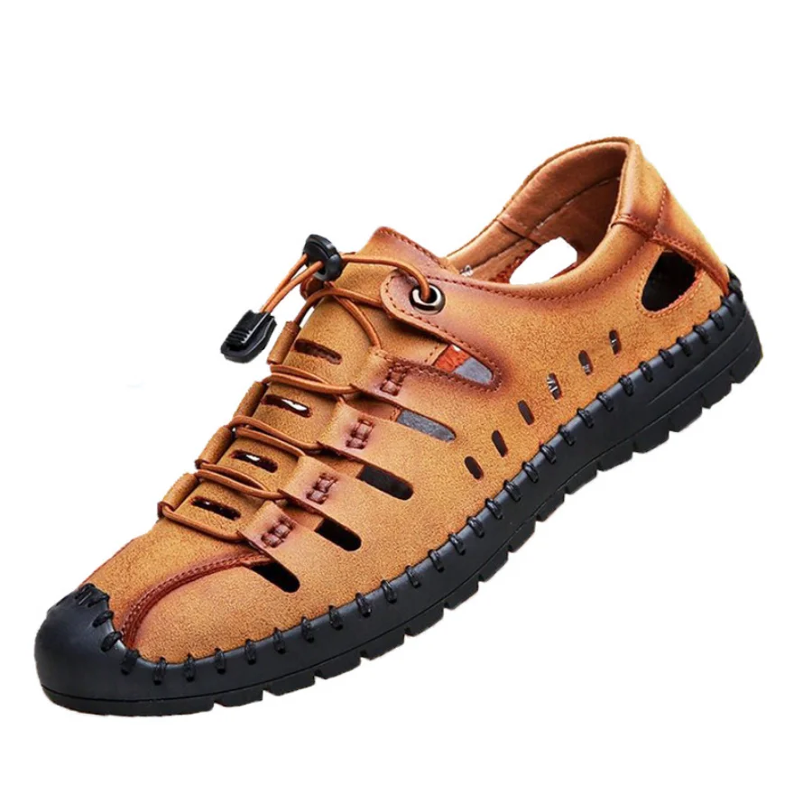2022 Summer Men Genuine Leather Sandals Breathable Casual Shoes Handmade Outdoor Mens Slippers Men Beach Sandals Scarpe Uomo
2022 Summer Men Genuine Leather Sandals Breathable Casual Shoes Handmade Outdoor Mens Slippers Men Beach Sandals Scarpe Uomo