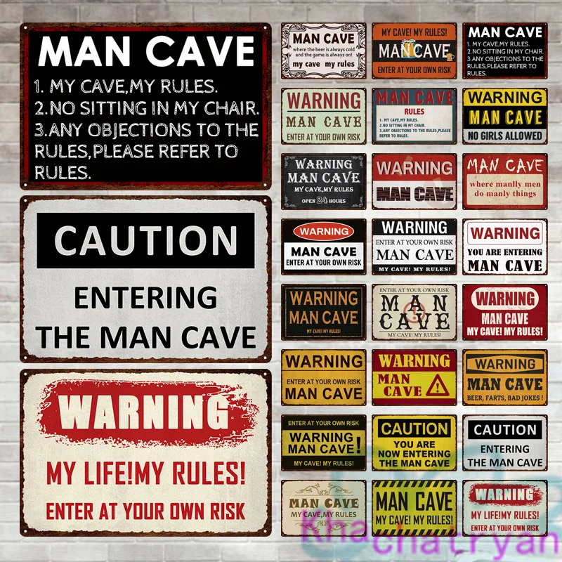 Warning Man Cave Time Caution Indicator Metal Plate Painting Iron Tin Sign Wall Art Pictures For Bar Pub Club Home Decoration
Warning Man Cave Time Caution Indicator Metal Plate Painting Iron Tin Sign Wall Art Pictures For Bar Pub Club Home Decoration