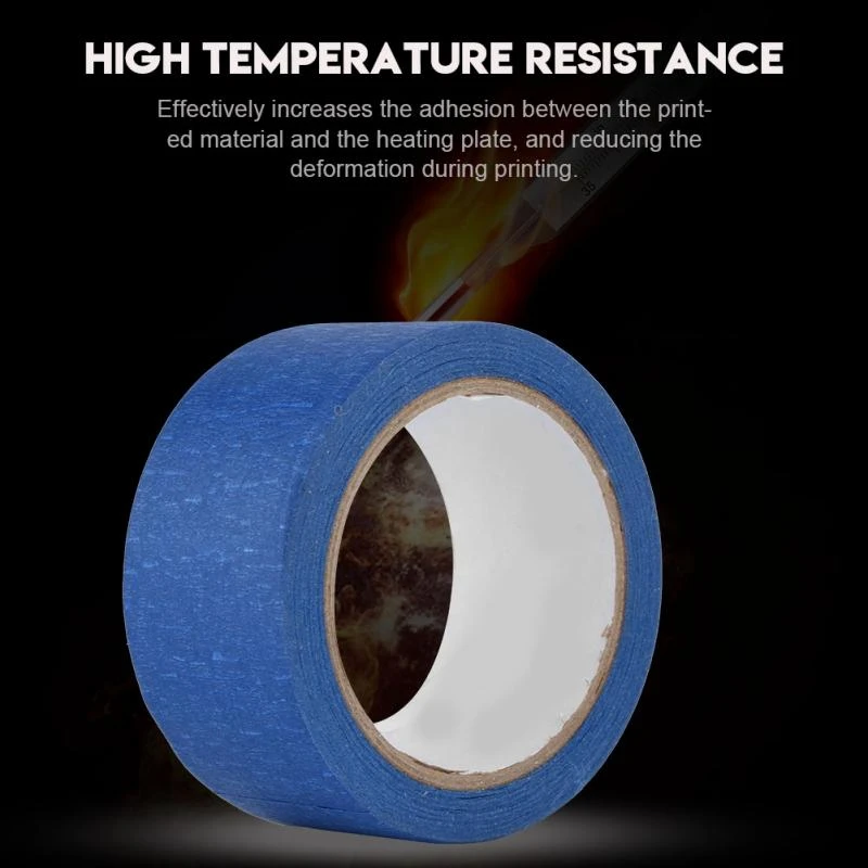 48Mm x 30M Resistant Adhesive Blue Masking Tape Heat Crepe Paper For 3D Printer Traceable,Writable Clothing Labels
48Mm x 30M Resistant Adhesive Blue Masking Tape Heat Crepe Paper For 3D Printer Traceable,Writable Clothing Labels