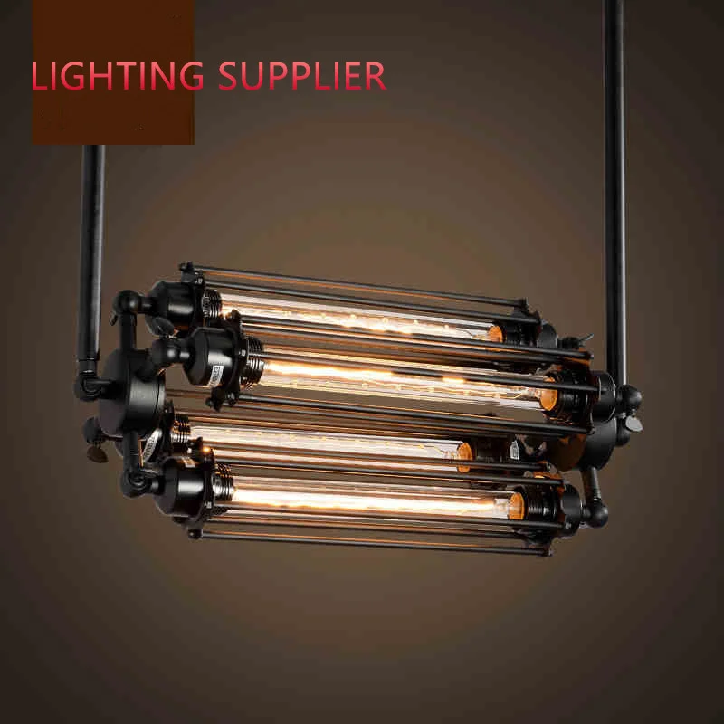 Loft iron pendant light 4 edison bulbs. nightclub industrial Steampunk metal punk lamp Vintage retro deco Lighting Fixture
Loft iron pendant light 4 edison bulbs. nightclub industrial Steampunk metal punk lamp Vintage retro deco Lighting Fixture