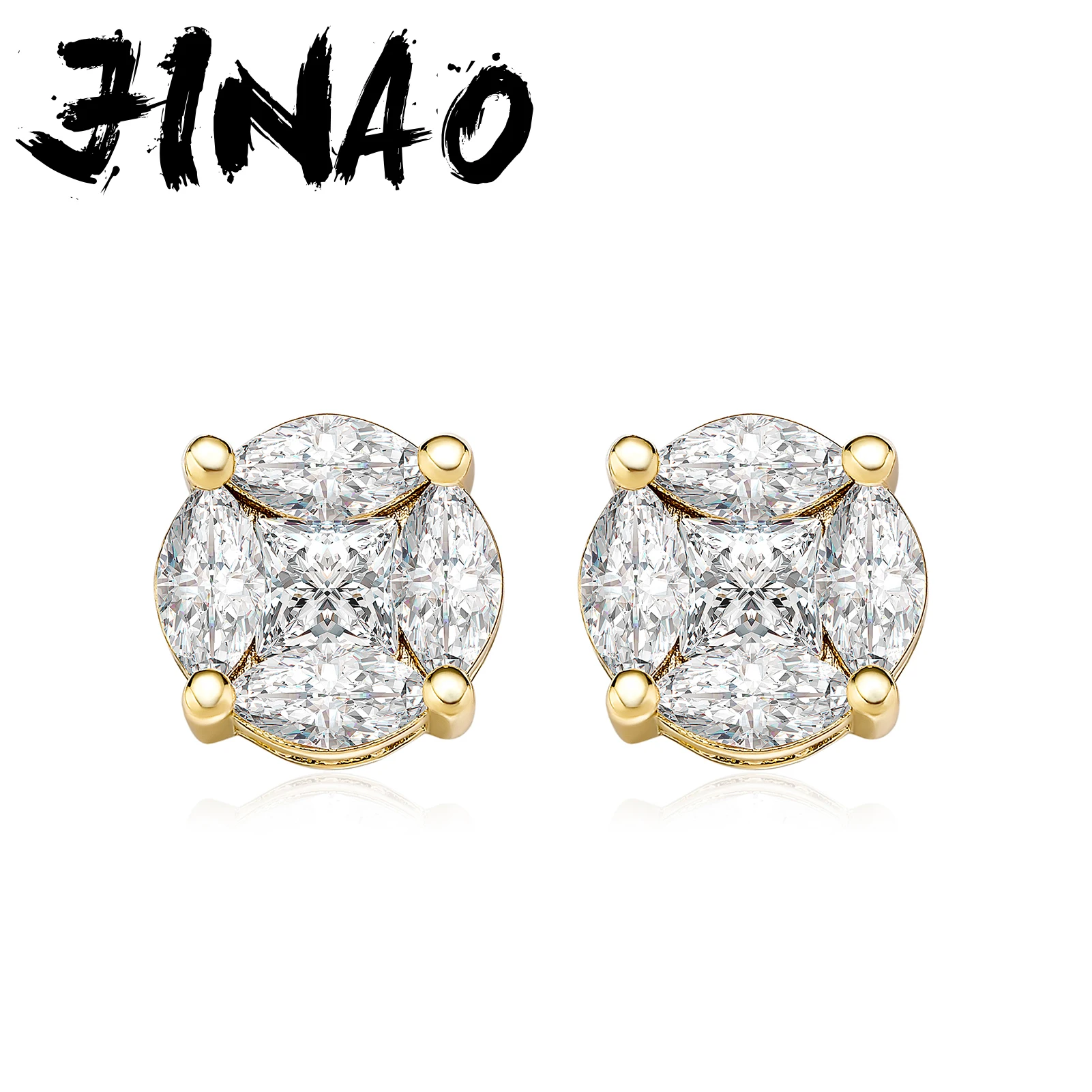 JINAO 2021 NEW European and American style High Quality Personality Iced Out Earring Men and Women Jewelry For Gift
JINAO 2021 NEW European and American style High Quality Personality Iced Out Earring Men and Women Jewelry For Gift