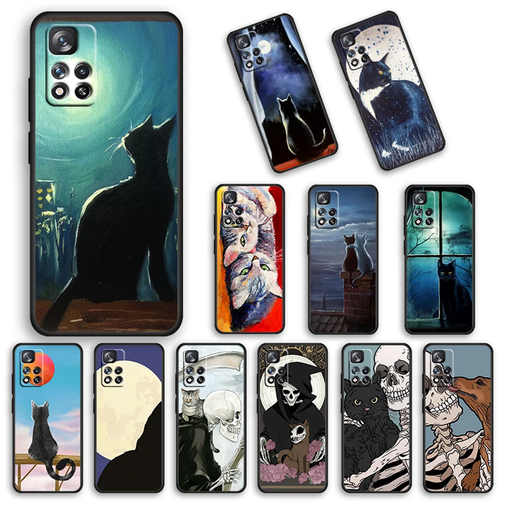 Cartoon Skull and Cat For Xiaomi Redmi 10 10X Pro 9T 9C NFC 9A 9 8A 8 7 6 5 Plus 4X Silicone Soft Black Phone Case
Cartoon Skull and Cat For Xiaomi Redmi 10 10X Pro 9T 9C NFC 9A 9 8A 8 7 6 5 Plus 4X Silicone Soft Black Phone Case
