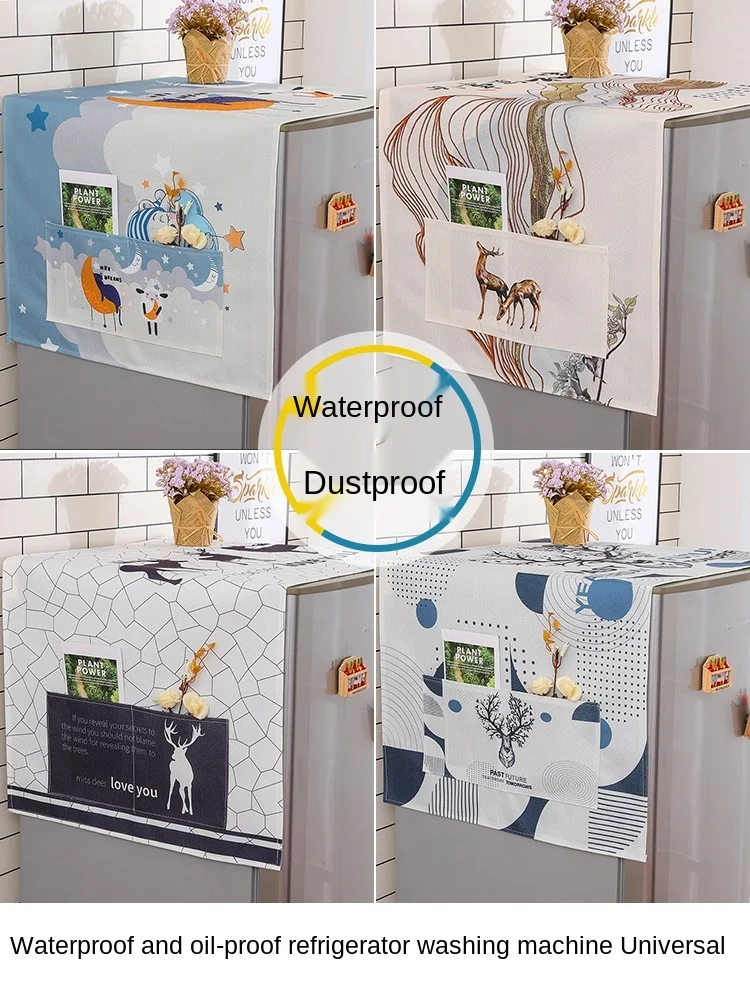 Refrigerator Washing Machine Cover Cloth Single and Double Doors Waterproof Drum Dust-Proof Dustproof Cover Towel Cover
Refrigerator Washing Machine Cover Cloth Single and Double Doors Waterproof Drum Dust-Proof Dustproof Cover Towel Cover