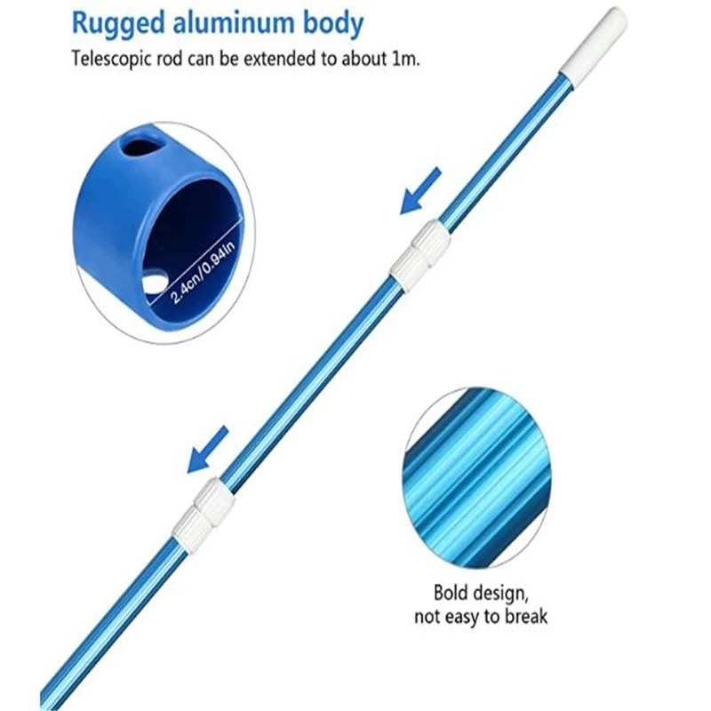Professional Leaf Rake Deep Bag Swimming Pool Skimmer Pool Spa Rubbish Skimmer Pool Cleaning Net With Aluminum Pole And 2 Nets
Professional Leaf Rake Deep Bag Swimming Pool Skimmer Pool Spa Rubbish Skimmer Pool Cleaning Net With Aluminum Pole And 2 Nets
