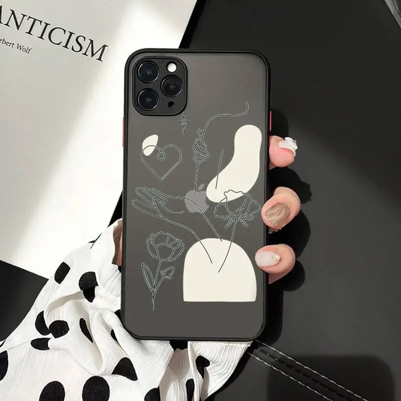 Abstract line art design pattern Phone Cases matte transparent For iphone 7 8 11 12 plus mini x xs xr pro max cover
Abstract line art design pattern Phone Cases matte transparent For iphone 7 8 11 12 plus mini x xs xr pro max cover