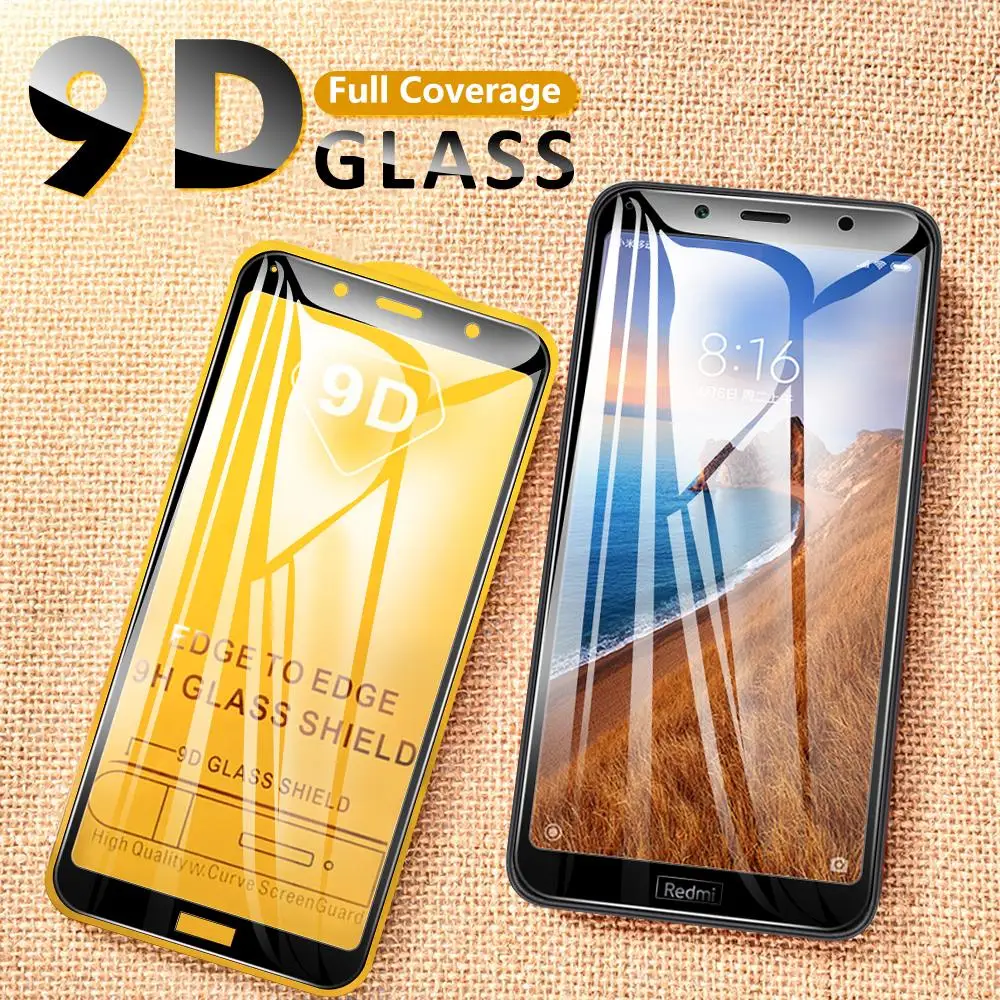 Закаленное стекло 9D с полным покрытием для Xiaomi Redmi 7A защита экрана на Remi Red mi 7a
