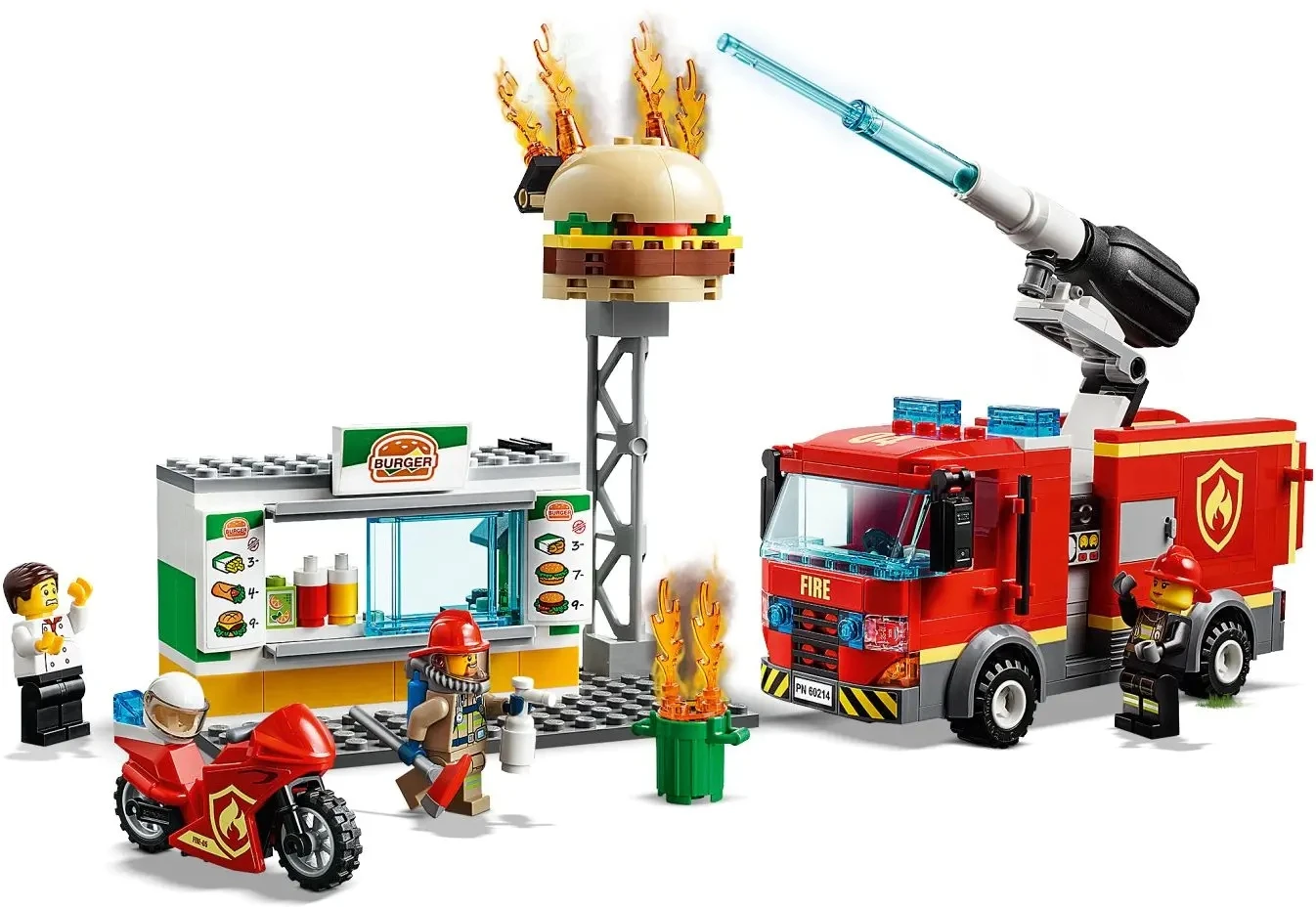 New City Series Brick Burger Bar Fire Rescue Compatible with 60214 Building Blocks Toys for Children Birthday Gift 345PCS
New City Series Brick Burger Bar Fire Rescue Compatible with 60214 Building Blocks Toys for Children Birthday Gift 345PCS