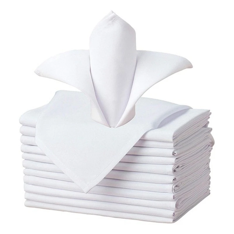 12 Pcs Cloth Napkin Polyester Dinner Napkin,Soft Washable and Reusable Napkin,for Restaurant Wedding Hotel Dinner Party
12 Pcs Cloth Napkin Polyester Dinner Napkin,Soft Washable and Reusable Napkin,for Restaurant Wedding Hotel Dinner Party