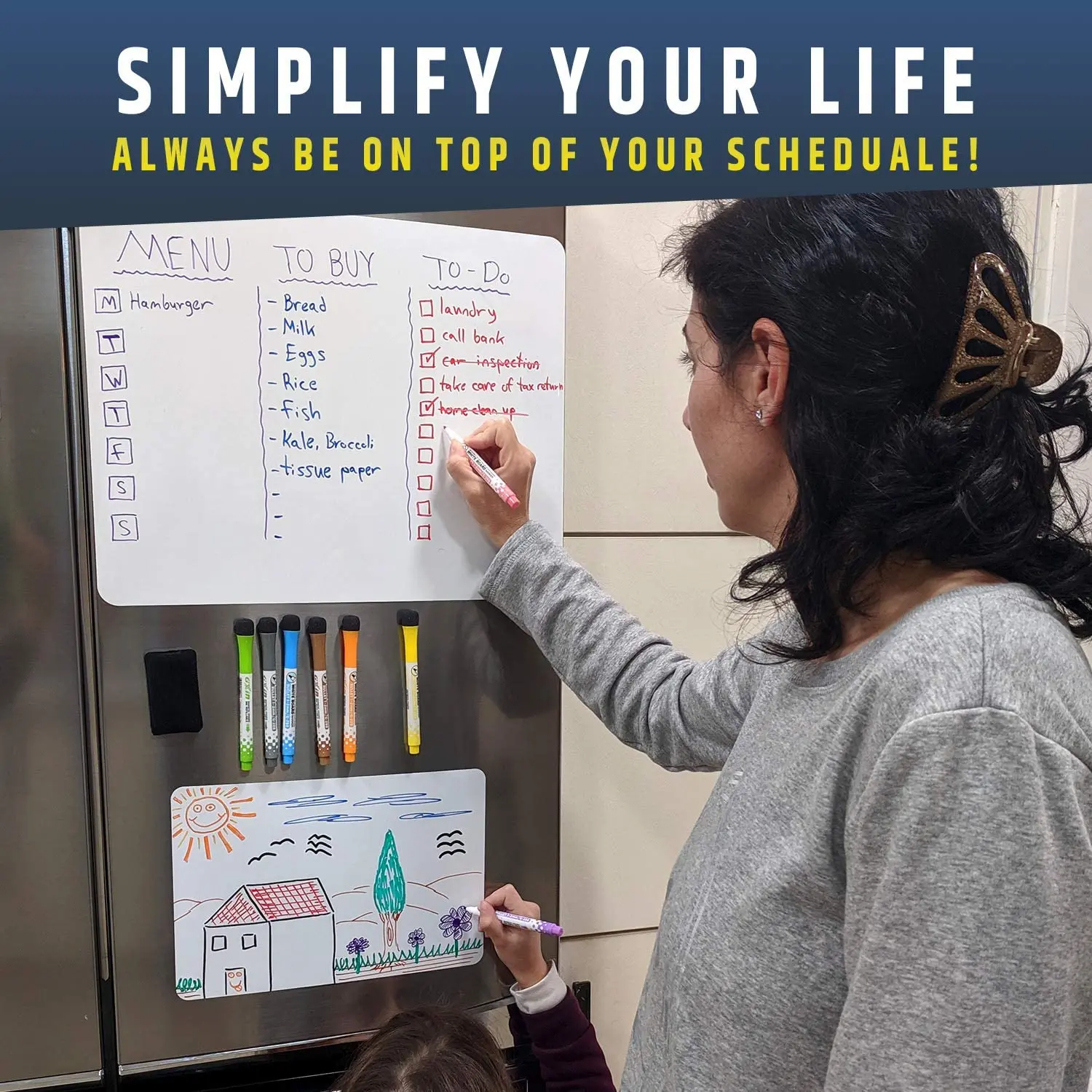 A3 A4 Size Dry Rubber Magnetic Whiteboard for Fridge Refrigerator White Board Magnetic Markers Eraser Draw Board Menu To Do List
A3 A4 Size Dry Rubber Magnetic Whiteboard for Fridge Refrigerator White Board Magnetic Markers Eraser Draw Board Menu To Do List