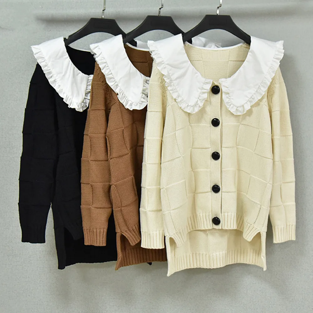 Autumn Japanese Style Women's pater pan Collar Sweater knitted ocat Hot Fashion loose cardigans Top C026
Autumn Japanese Style Women's pater pan Collar Sweater knitted ocat Hot Fashion loose cardigans Top C026