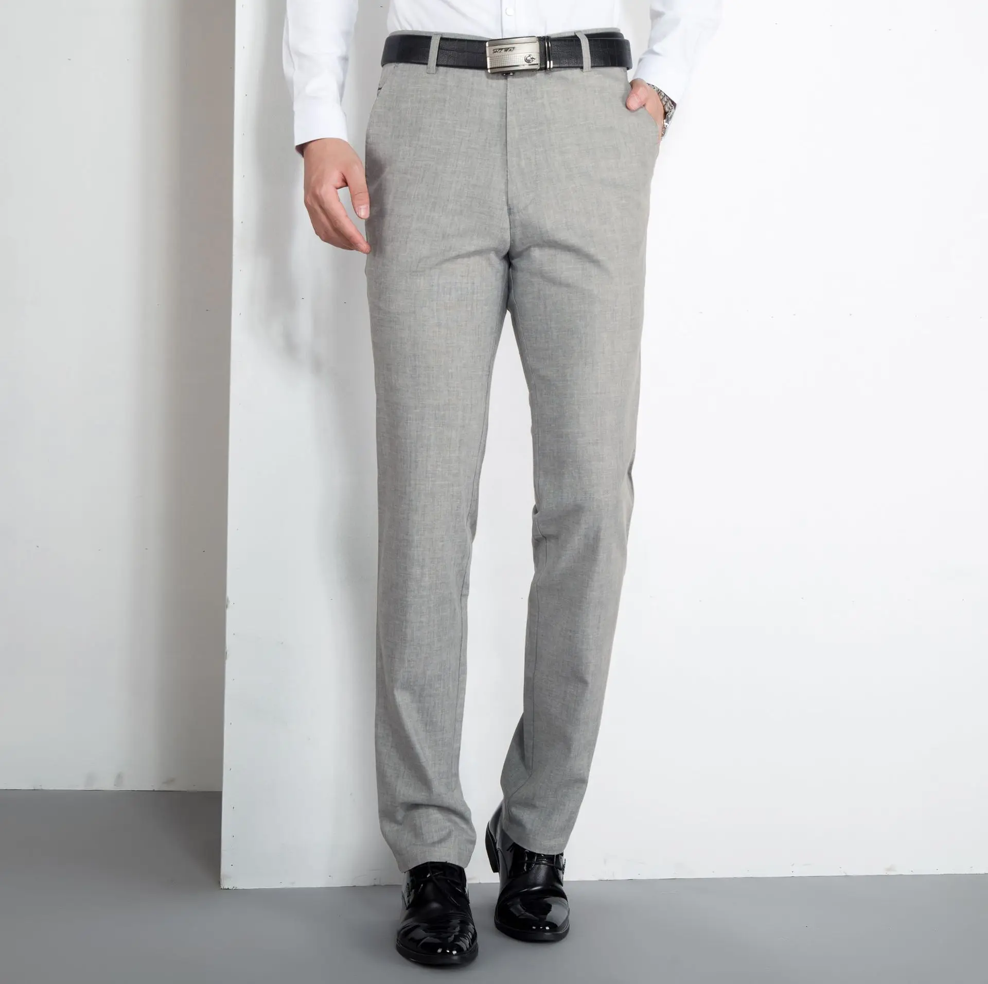 Брюки MRMT мужские свободные брендовые штаны для отдыха тонкие прямые льняные