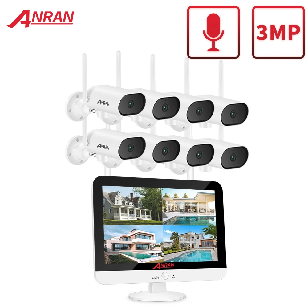 ANRAN 3MP 13-Inch Cameras Systems Security Home Cctv Kit Wireless Surveillance IP Camera PTZ Ai Audio For Wifi House Outoor NVR
ANRAN 3MP 13-Inch Cameras Systems Security Home Cctv Kit Wireless Surveillance IP Camera PTZ Ai Audio For Wifi House Outoor NVR