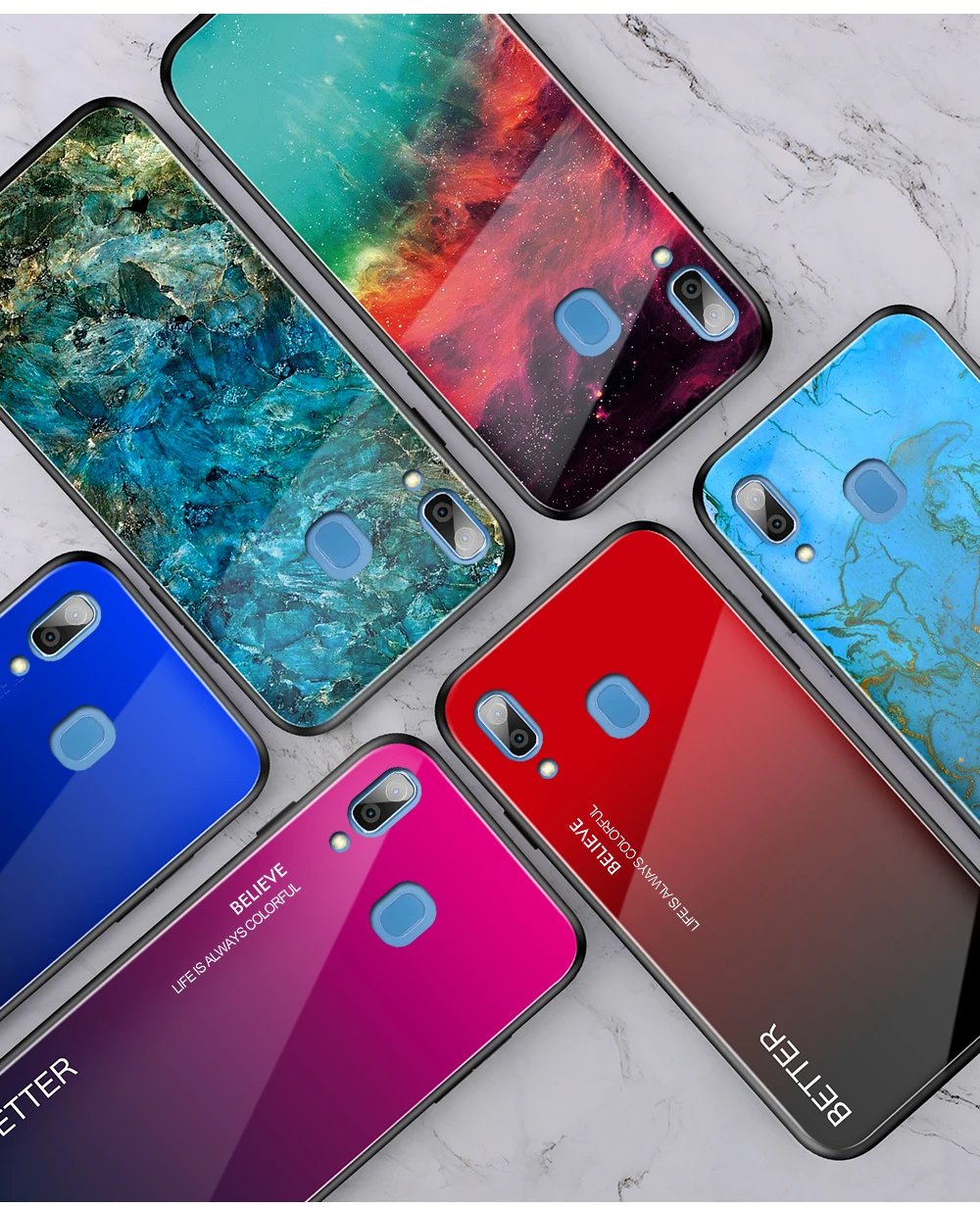 For Samsung A70 Phone Back Cover For Samsung A60 Gradient Tempered Glass Case Samsung A50 A40 A30 A20 A20e A10e Coque funda
For Samsung A70 Phone Back Cover For Samsung A60 Gradient Tempered Glass Case Samsung A50 A40 A30 A20 A20e A10e Coque funda