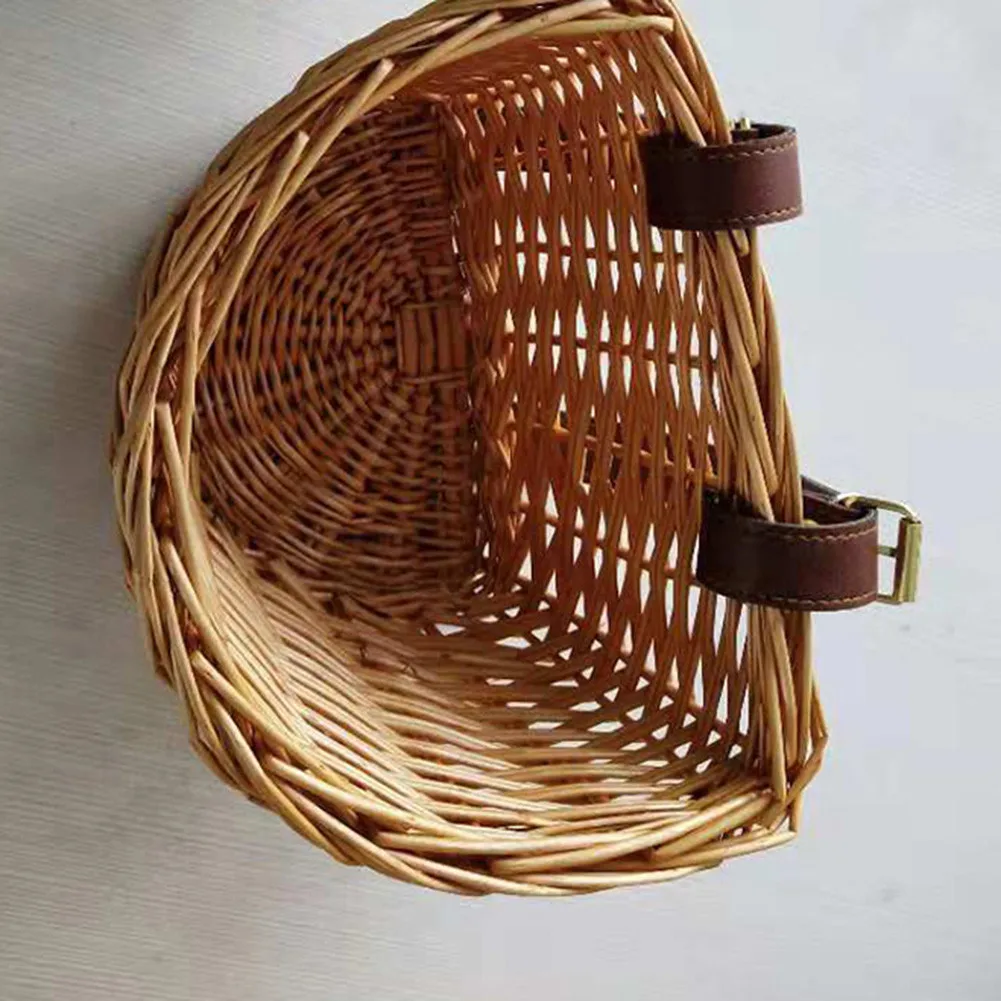 Wicker Bike Basket Cargo Bag Children Bicycle Front Handlebar Mount Basket Hand-woven Rattan Bicycle Storage Holder Drop Ship
Wicker Bike Basket Cargo Bag Children Bicycle Front Handlebar Mount Basket Hand-woven Rattan Bicycle Storage Holder Drop Ship