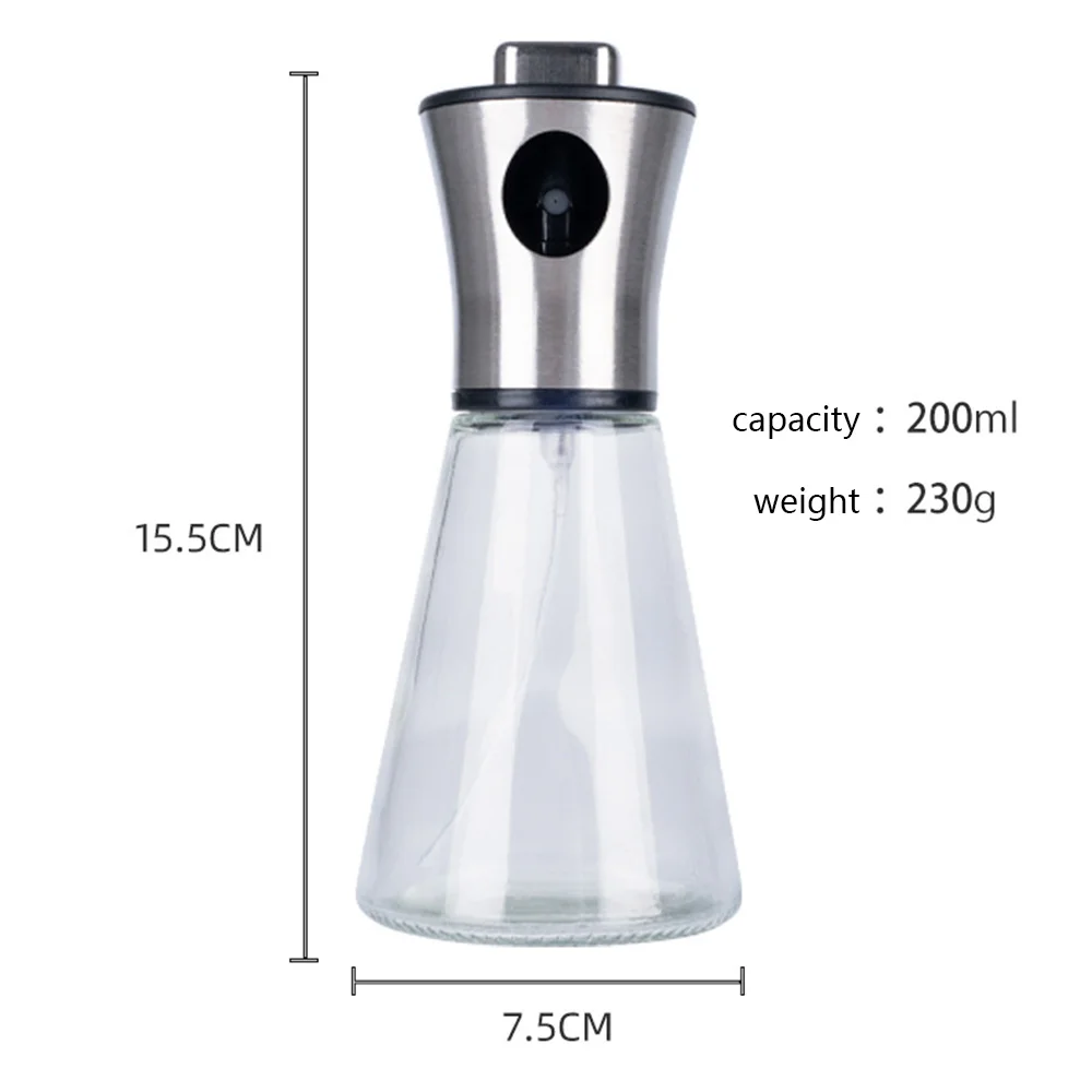 1PC 304 Stainless Steel Oil Sprayer 200ml Refillable Soy Sauce Olive Oil Dispenser Bottle Sprayer for BBQ Grilling Roasting
1PC 304 Stainless Steel Oil Sprayer 200ml Refillable Soy Sauce Olive Oil Dispenser Bottle Sprayer for BBQ Grilling Roasting
