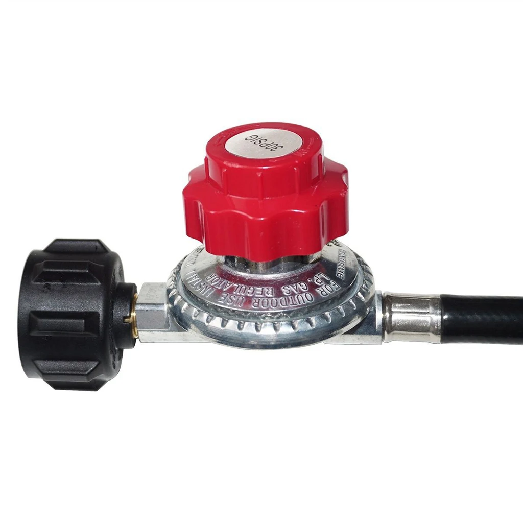 High Pressure Propane 0-30 PSI Adjustable Regulator With Hose Fits QCC1/Type1 gas propane tanks
High Pressure Propane 0-30 PSI Adjustable Regulator With Hose Fits QCC1/Type1 gas propane tanks