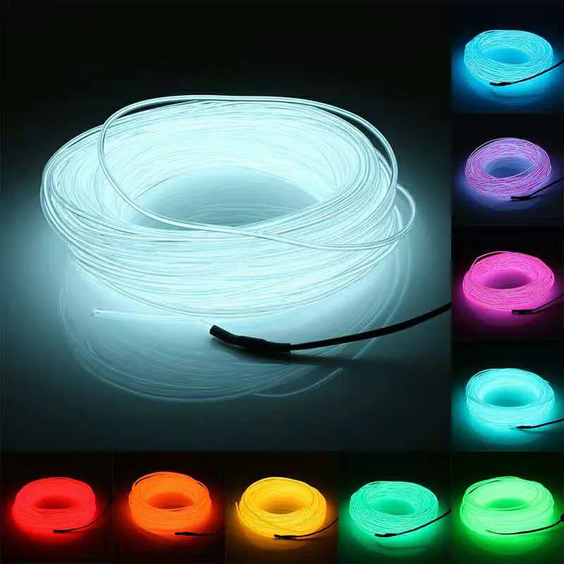 1M/2M/3M/5M/10M Flexible Neon Light Glow EL Wire Rope Tube LED Strip Waterproof Neon Lights For Dancing Shoes Clothing Car
1M/2M/3M/5M/10M Flexible Neon Light Glow EL Wire Rope Tube LED Strip Waterproof Neon Lights For Dancing Shoes Clothing Car