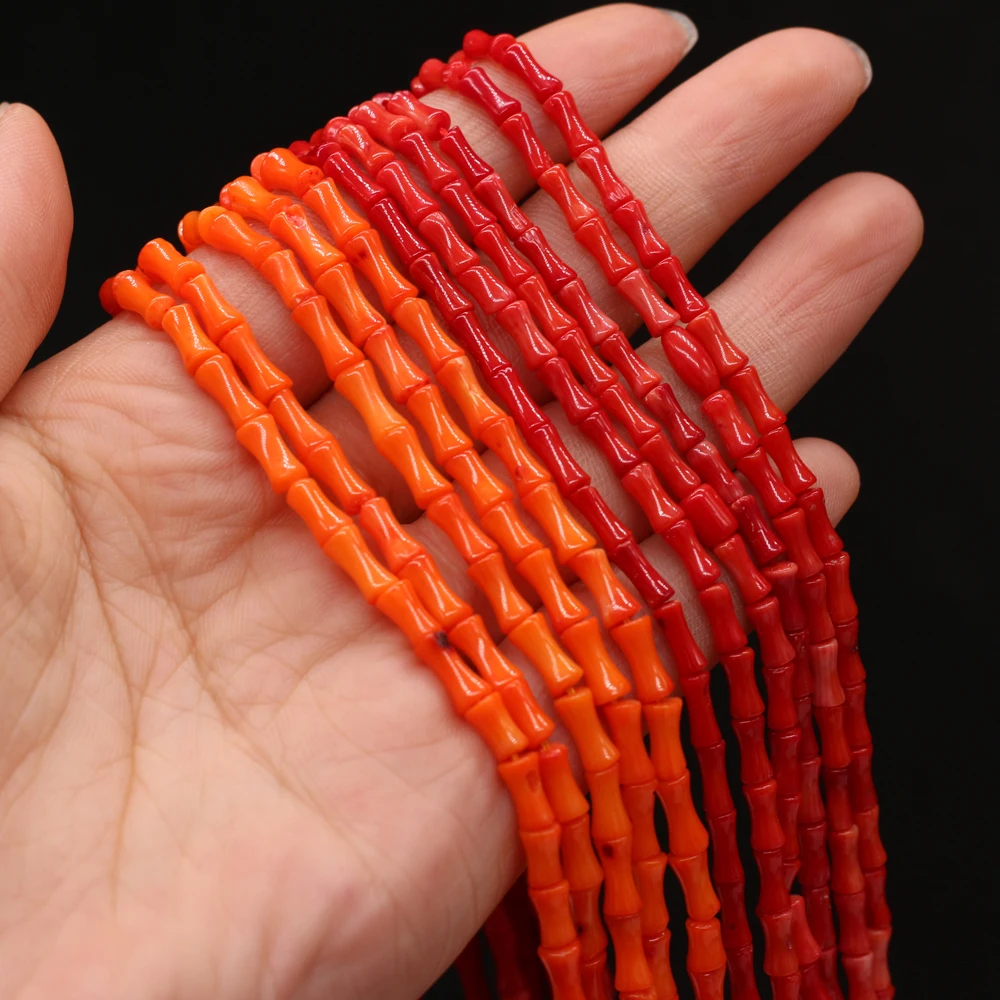 Hot Sale Natural Coral Bead Bamboo-Shaped Isolation Bead For Jewelry Making DIY Necklace Bracelet Earrings Accessory
Hot Sale Natural Coral Bead Bamboo-Shaped Isolation Bead For Jewelry Making DIY Necklace Bracelet Earrings Accessory