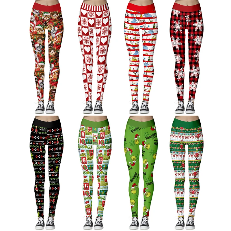 2022 Christmas Tights Women Fashion Printing Costumes 8Color Sweatpants Lady Casual Elasticity Leggins Girls High Waist Pants
2022 Christmas Tights Women Fashion Printing Costumes 8Color Sweatpants Lady Casual Elasticity Leggins Girls High Waist Pants