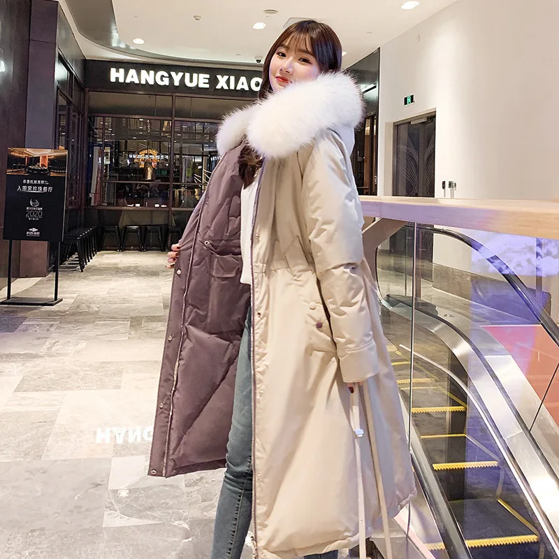 Winter Spring Women's Two Sides Wear Parkas Loose Outwear Female Thicken Warm Large Fur Cotton Padded Jackets Plus Size M-4XL
Winter Spring Women's Two Sides Wear Parkas Loose Outwear Female Thicken Warm Large Fur Cotton Padded Jackets Plus Size M-4XL