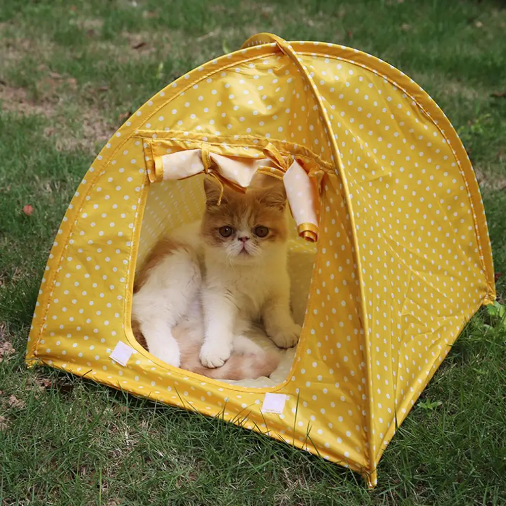 Складная палатка для домашних животных домик щенков кошек игрушечный дом