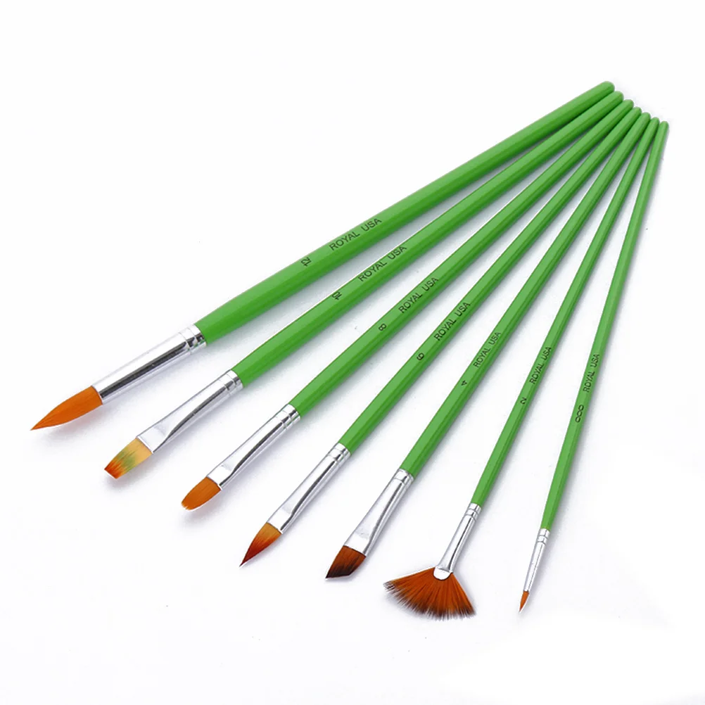 7pcs Paint Brushes Art Set for Acrylic/Oil/Watercolor Painting Nylon Wool Green Bar
7pcs Paint Brushes Art Set for Acrylic/Oil/Watercolor Painting Nylon Wool Green Bar