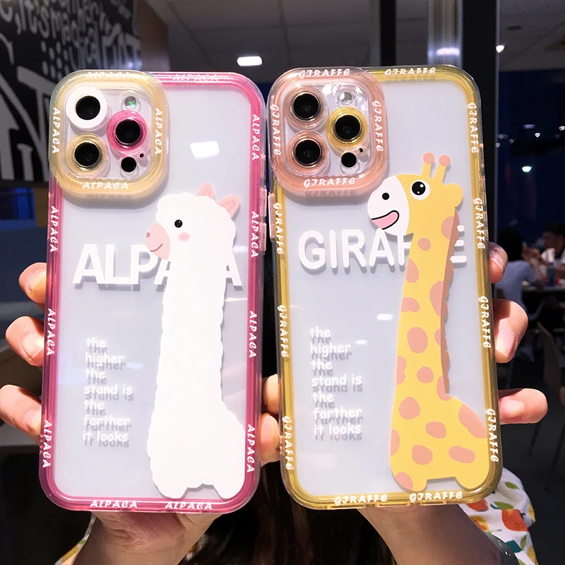 Милый мультяшный чехол для телефона с жирафом альпакой для iPhone 13 Pro Max 12 11 X XS XR 7 8 Plus SE 2020, прозрачный мягкий чехол для пары
Милый мультяшный чехол для телефона с жирафом альпакой для iPhone 13 Pro Max 12 11 X XS XR 7 8 Plus SE 2020, прозрачный мягкий чехол для пары