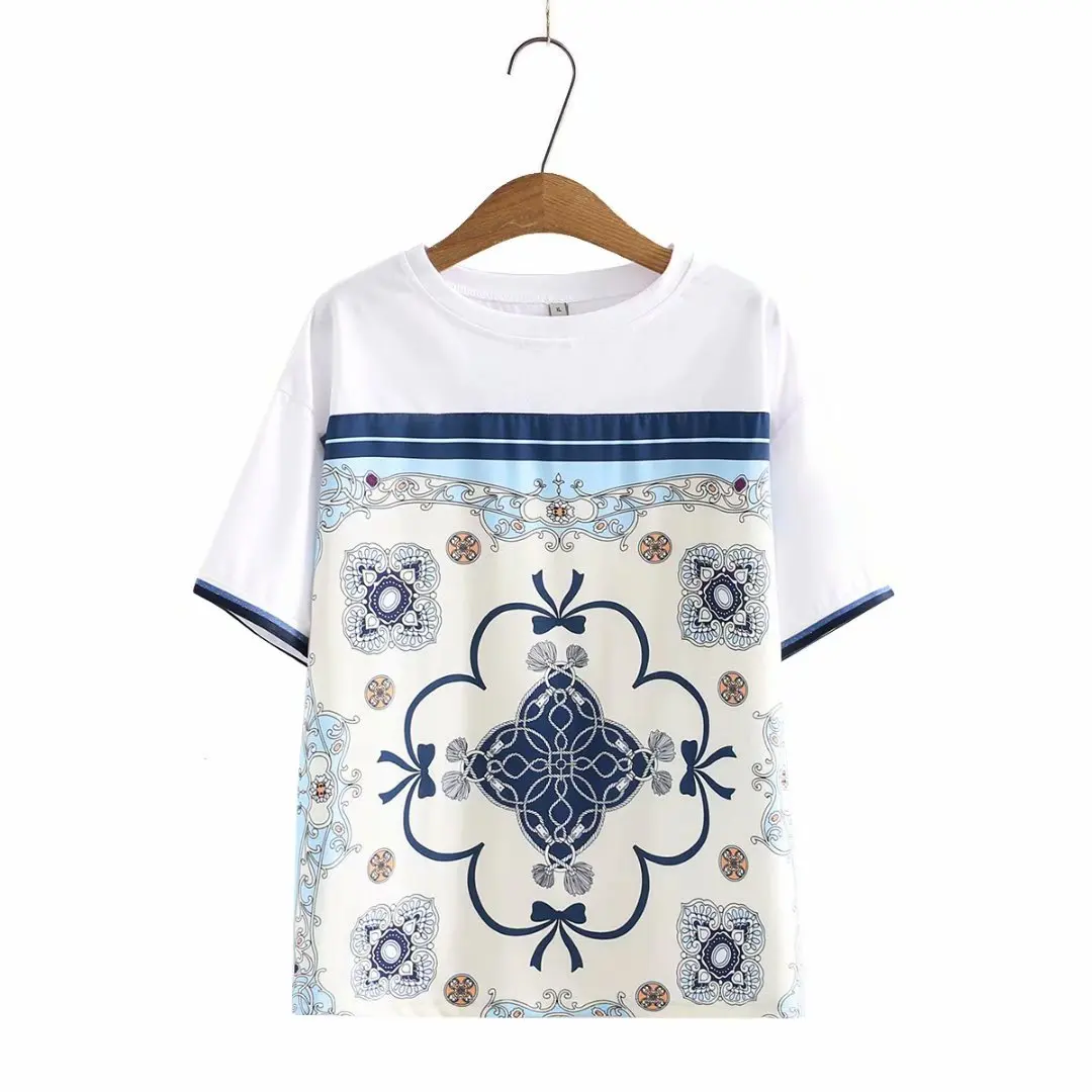 Summer womens tops and blouses plus size T-shirt female 2021 fashion O-Neck Short sleeve print white cotton women's t-shirts
Summer womens tops and blouses plus size T-shirt female 2021 fashion O-Neck Short sleeve print white cotton women's t-shirts