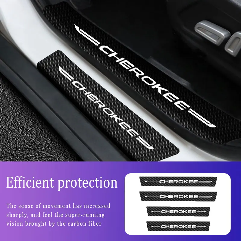 Car Door Threshold Scuff Plate Carbon Fiber Sill Protector Stickers For Jeep Cherokee 2010-2021Dokker Door Anti Scratch Stickers
Car Door Threshold Scuff Plate Carbon Fiber Sill Protector Stickers For Jeep Cherokee 2010-2021Dokker Door Anti Scratch Stickers