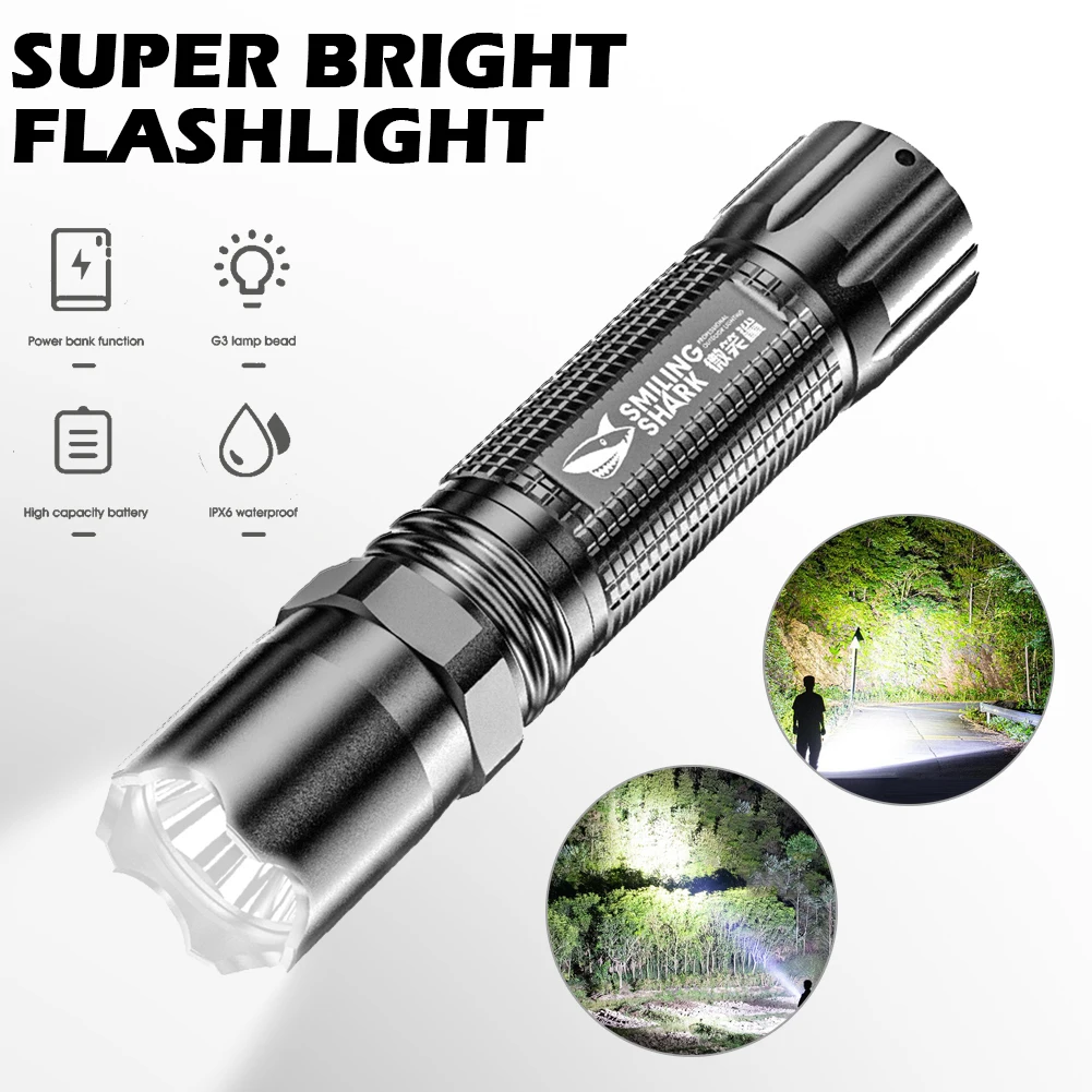 Portable Flashlight Strong Light Rechargeable Bicycle Lights LED Torch Battery Zoom 3 Modes Adjustable Outdoor Camping Emergency
Portable Flashlight Strong Light Rechargeable Bicycle Lights LED Torch Battery Zoom 3 Modes Adjustable Outdoor Camping Emergency