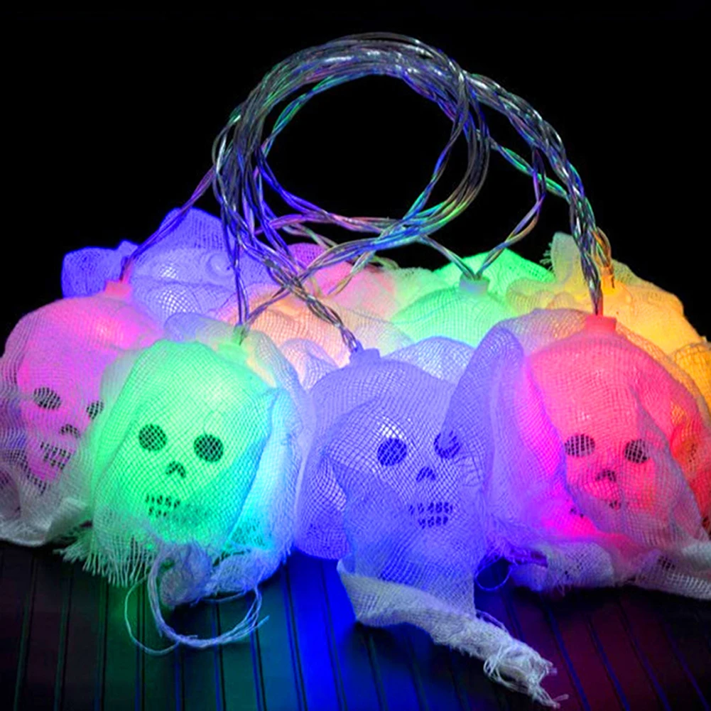 1.5M 10LED Artificial Colorful Veil Skull String Lights for Halloween Decor Battery Powered Holiday String Light House Bar Decor
1.5M 10LED Artificial Colorful Veil Skull String Lights for Halloween Decor Battery Powered Holiday String Light House Bar Decor
