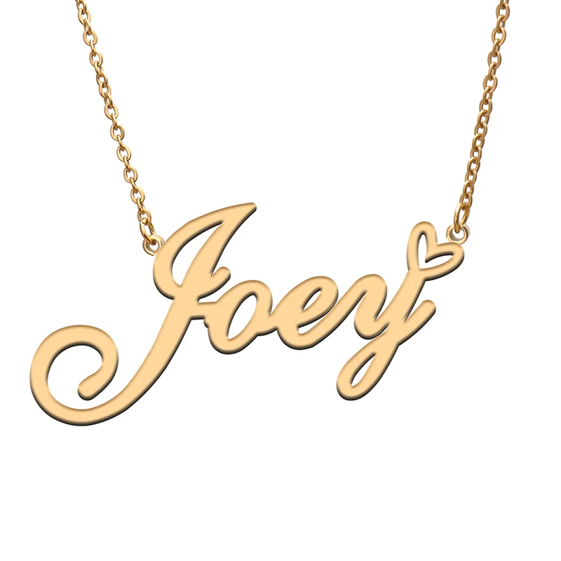 Joey Name Tag Necklace Personalized Pendant Jewelry Gifts for Mom Daughter Girl Friend Birthday Christmas Party Present
Joey Name Tag Necklace Personalized Pendant Jewelry Gifts for Mom Daughter Girl Friend Birthday Christmas Party Present