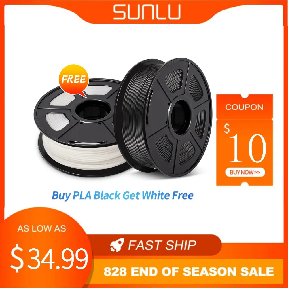 SUNLU PLA Filament 2kg 3D Printer Filament PLA 1.75mm 3d Filament PLA Printing Materials 8288 Live Exclusive
SUNLU PLA Filament 2kg 3D Printer Filament PLA 1.75mm 3d Filament PLA Printing Materials 8288 Live Exclusive