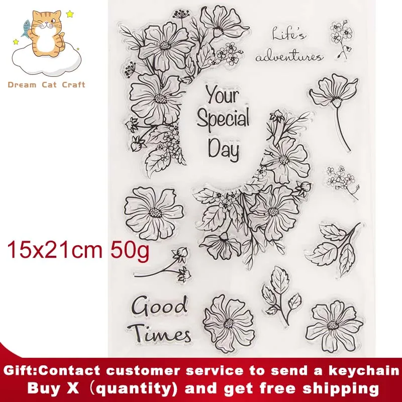 You Special Day Flower Stamps DIY Scrapbooking Card Album Paper Craft Rubber Transparent Silicone Stamp Card Making Stamps
You Special Day Flower Stamps DIY Scrapbooking Card Album Paper Craft Rubber Transparent Silicone Stamp Card Making Stamps