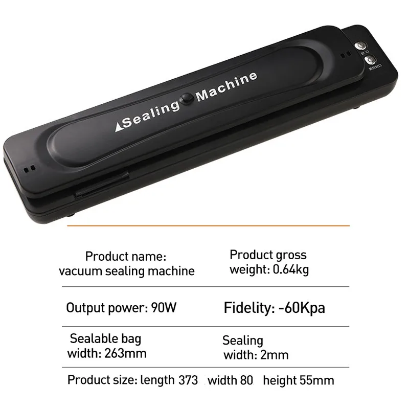 Portable Small Food Vacuum Sealer Automatic Vacuum Sealing Household Kitchen Preservation Machine Vacuum Packaging Machine
Portable Small Food Vacuum Sealer Automatic Vacuum Sealing Household Kitchen Preservation Machine Vacuum Packaging Machine