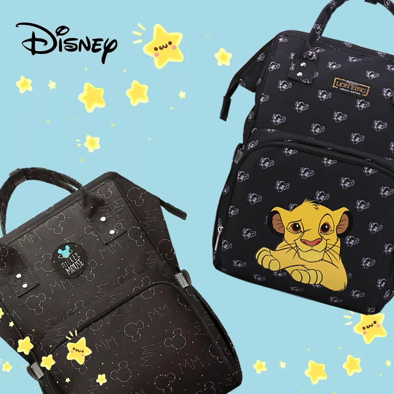 Сумка для подгузников Disney с изображением звездного неба рюкзак коляски Микки и USB