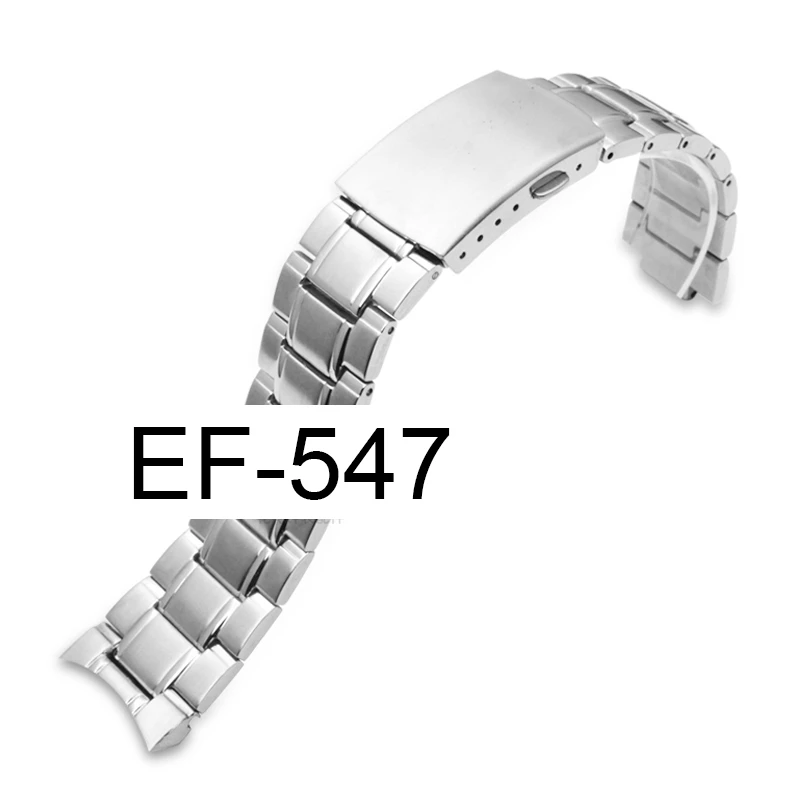

Stainless Steel Strap For Casio EDIFICE EF-547 EF547 High Quality Anti-fall Durable Metal Replacement Wristbands WatchBands
