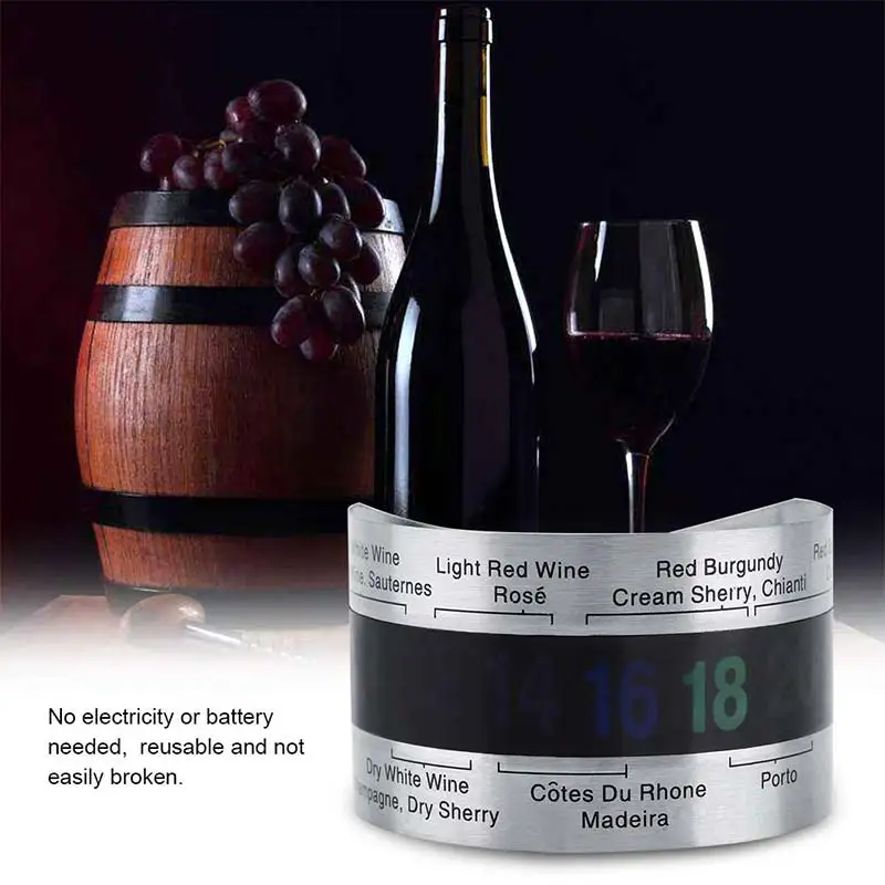 Stainless steel wine thermometer Celsius display clip champagne bracelet thermometer bar drinking tool
Stainless steel wine thermometer Celsius display clip champagne bracelet thermometer bar drinking tool