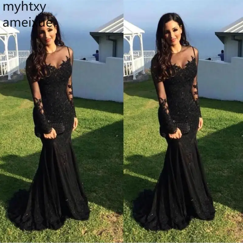 New Arrival Black Muslim Plus Size Evening Dresses Long 2021 Mermaid Sleeves Party Dress Dubai Arabic Formal Gown Robe De Soiree
New Arrival Black Muslim Plus Size Evening Dresses Long 2021 Mermaid Sleeves Party Dress Dubai Arabic Formal Gown Robe De Soiree