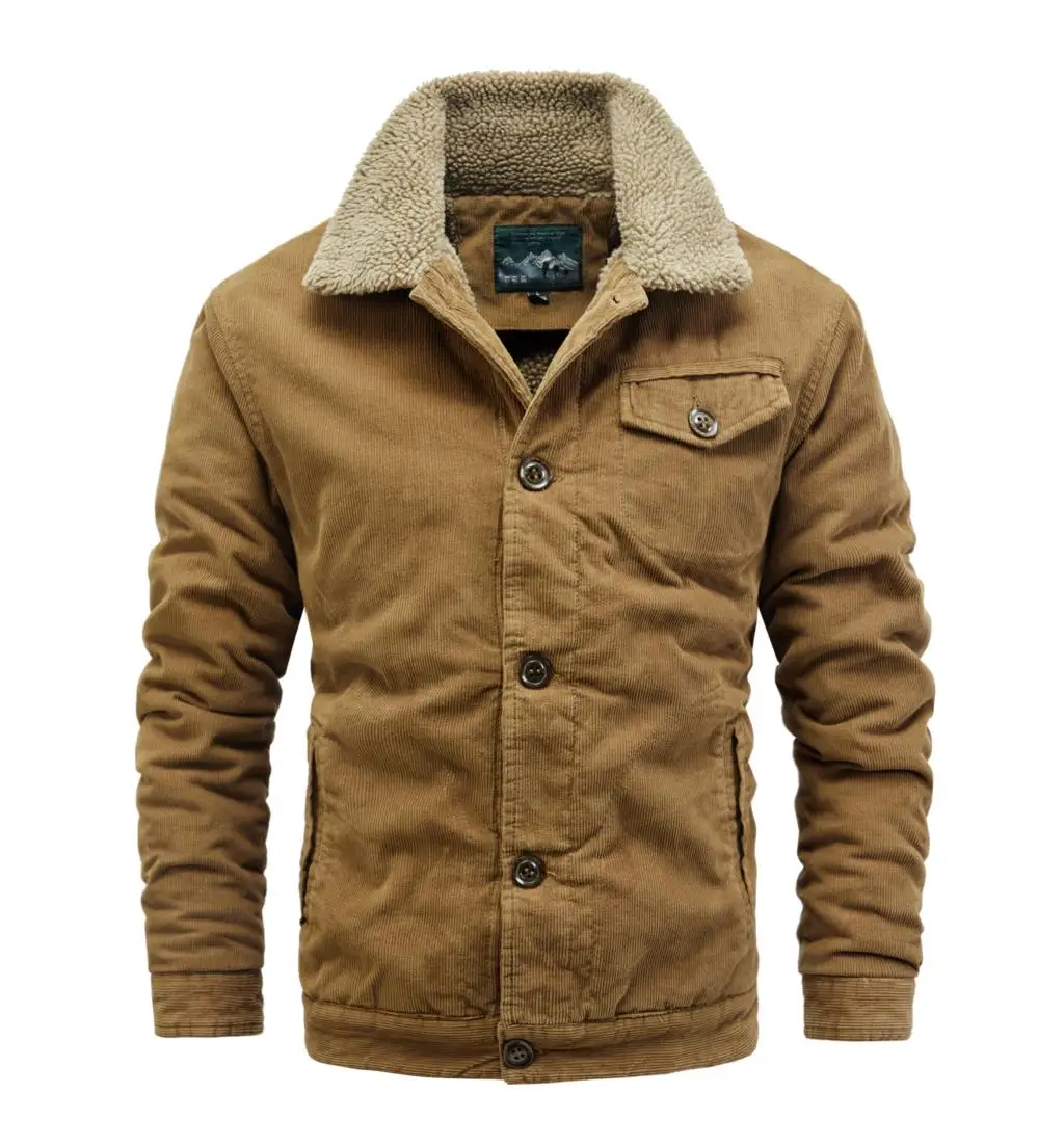 Men's Winter Jacket, Parka, Lamb Lapel, Corduroy, 5XL Extra Thick Warm Outdoor Casual Black Coat
Men's Winter Jacket, Parka, Lamb Lapel, Corduroy, 5XL Extra Thick Warm Outdoor Casual Black Coat