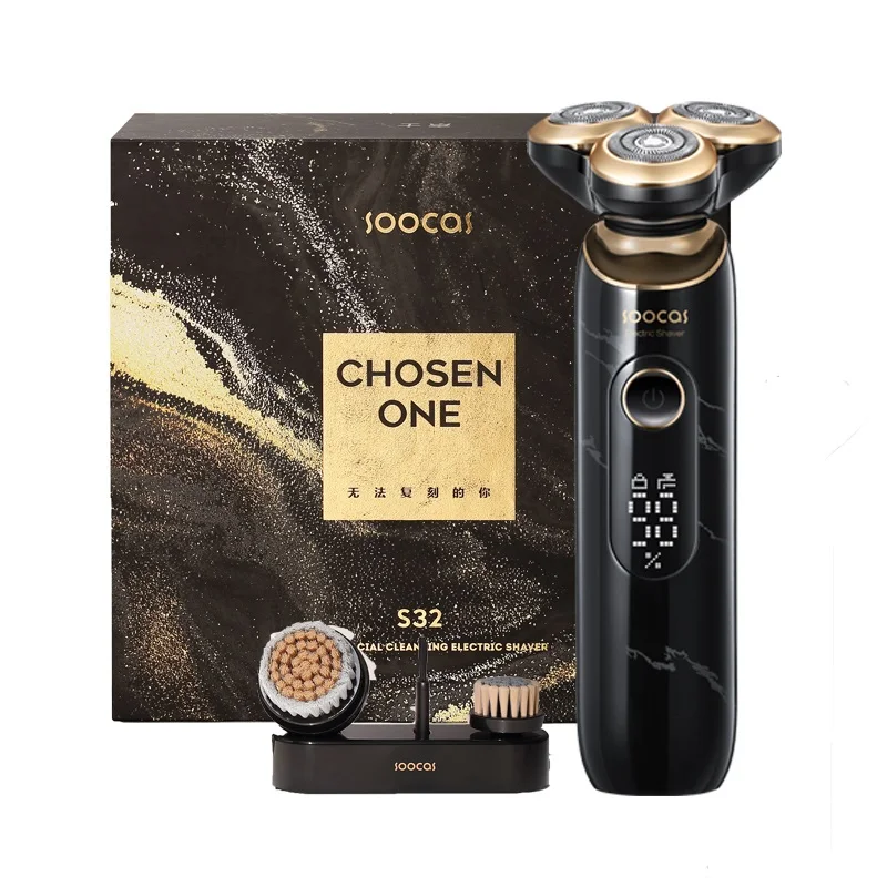 SOOCAS S32 Electric Shaver Auto Razor Man Shaving Machine LED Display IPX7 Waterproof 360° 3-blade Design
SOOCAS S32 Electric Shaver Auto Razor Man Shaving Machine LED Display IPX7 Waterproof 360° 3-blade Design