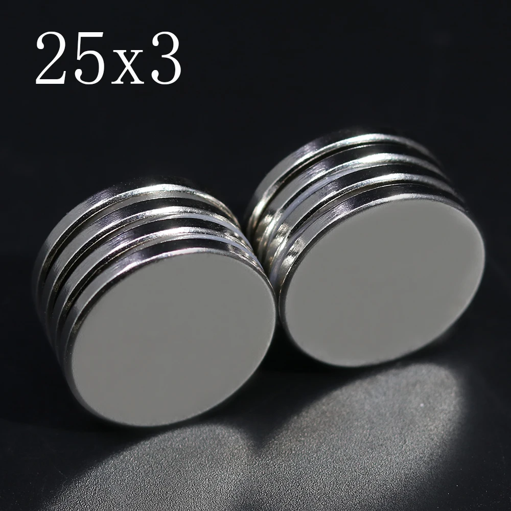 2/5/10/20 Pcs 25x3 Neodymium Magnet 25mm x 3mm N35 NdFeB Round Super Powerful Strong Permanent Magnetic imanes Disc 25x3 
2/5/10/20 Pcs 25x3 Neodymium Magnet 25mm x 3mm N35 NdFeB Round Super Powerful Strong Permanent Magnetic imanes Disc 25x3