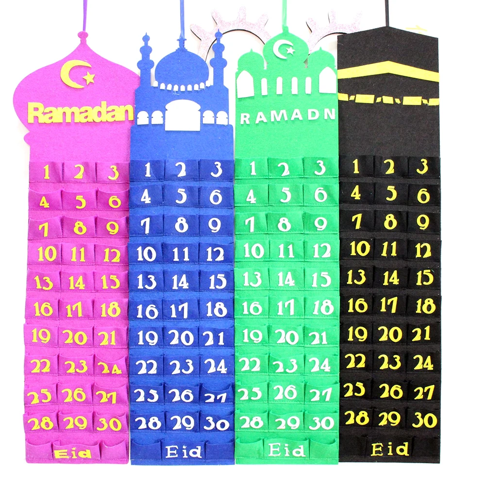 Eid Mubarak Countdown Calendar 2021 Felt Ramadan Calendar 30 Days Countdown Calendar Decorative Hanging Bag
Eid Mubarak Countdown Calendar 2021 Felt Ramadan Calendar 30 Days Countdown Calendar Decorative Hanging Bag