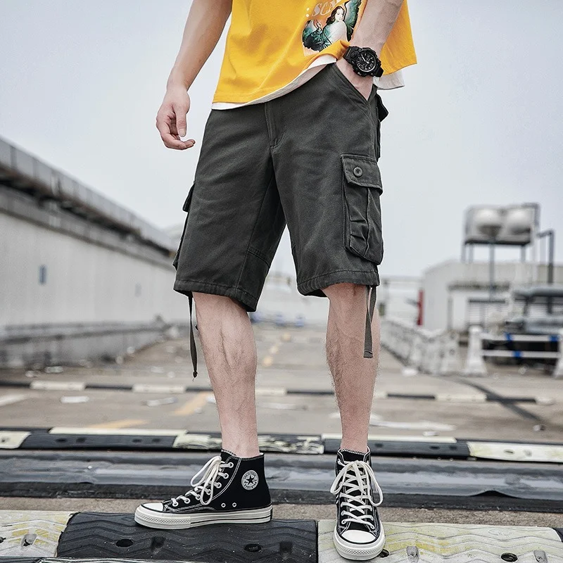 2021 Summer Men's Shorts New Fashion Loose Multi-pocket Shorts Solid Color Large Size Sports and Casual Men's Cargo Shorts
2021 Summer Men's Shorts New Fashion Loose Multi-pocket Shorts Solid Color Large Size Sports and Casual Men's Cargo Shorts